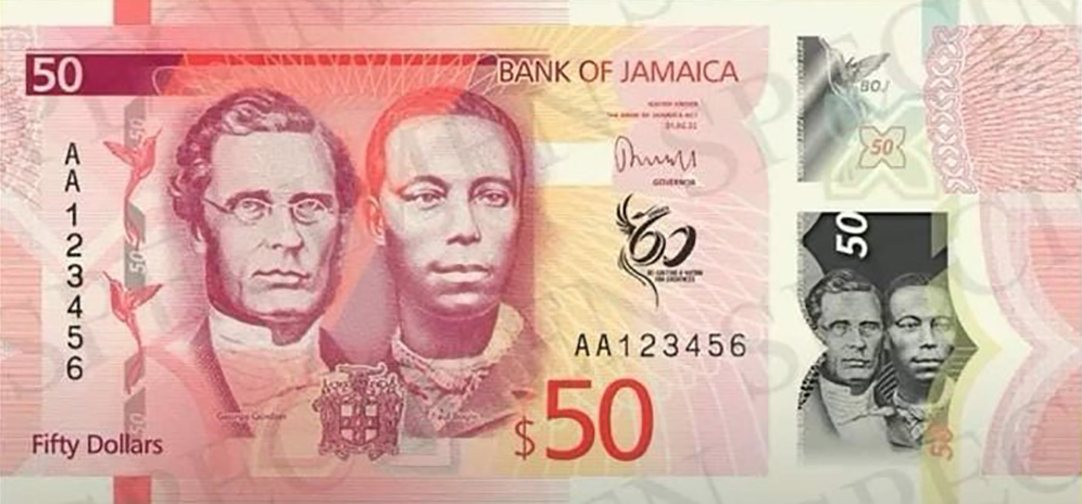 PNew (PN96) Jamaica - 50 Dollars Year 2022 (Replacement